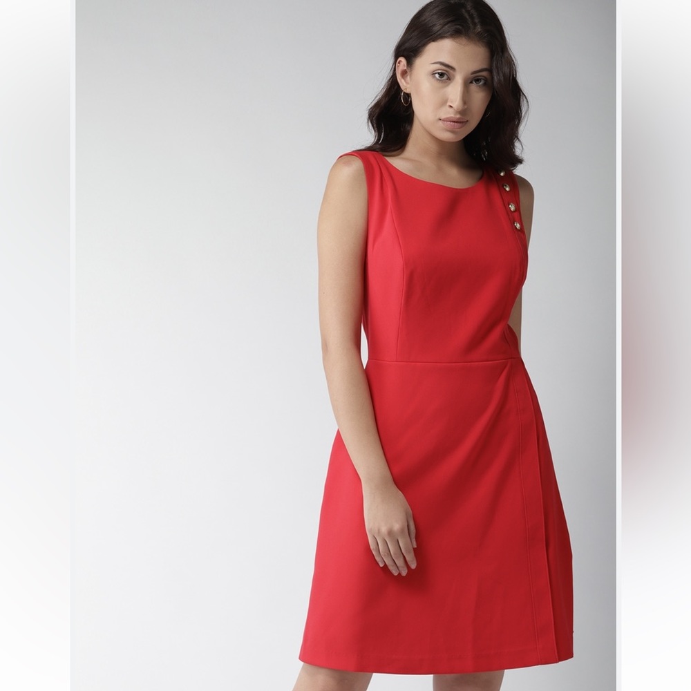 Tommy Hilfiger red a-line dress